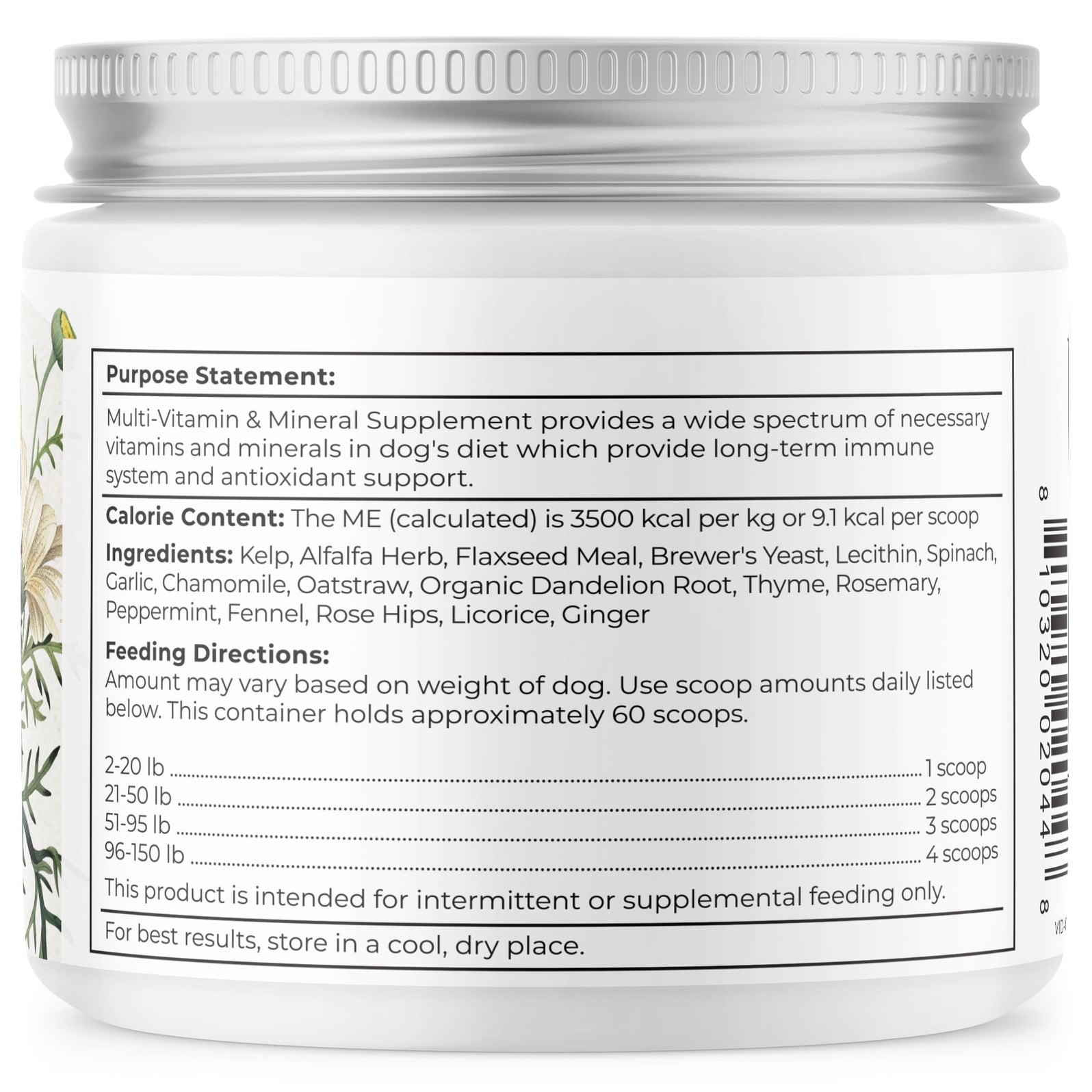 Dog Multivitamin & Mineral Powder Supplement
